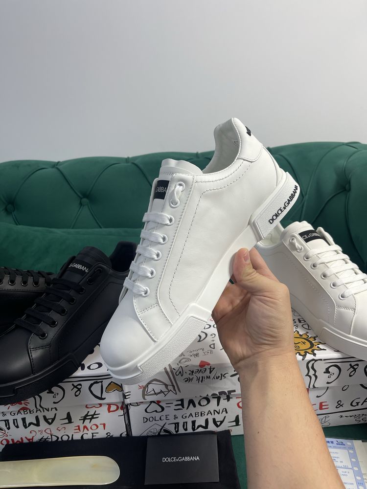 Adidasi Dolce Gabbana piele naturala Full Box colectie noua Premium