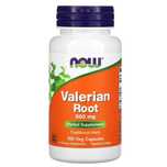 Корень валерианы, NOW Valerian Root 100 капсул