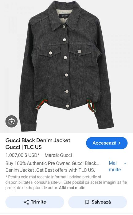 Vând geaca dama Gucci originala!