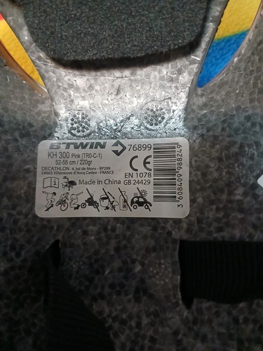 Casca roz ciclism, 52-56 cm