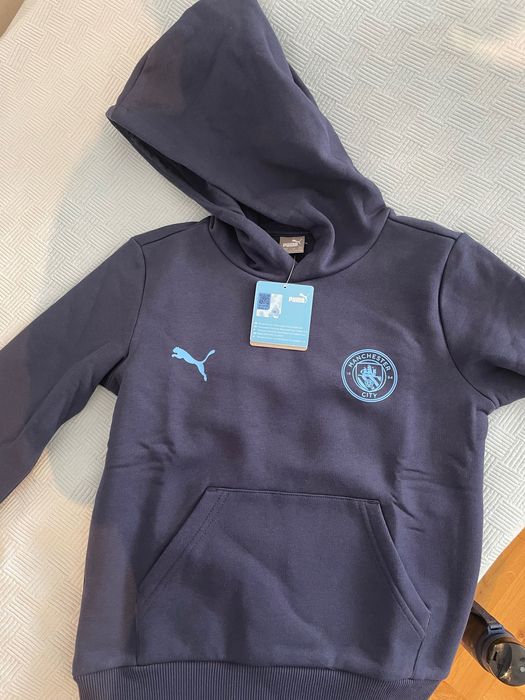 Kids' Manchester City Essentials Fleece Lined Hoodie