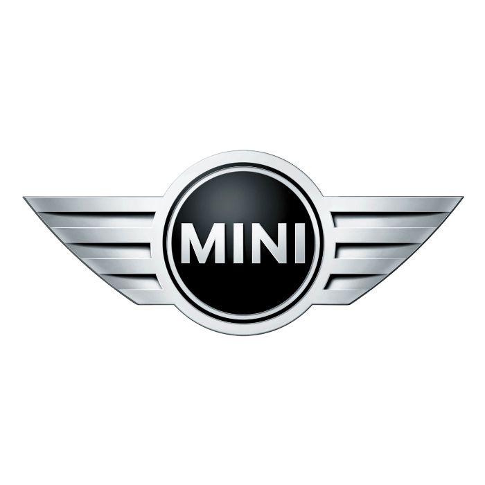 Emblema fata-spate Mini Cooper 11.5 x 5 cm