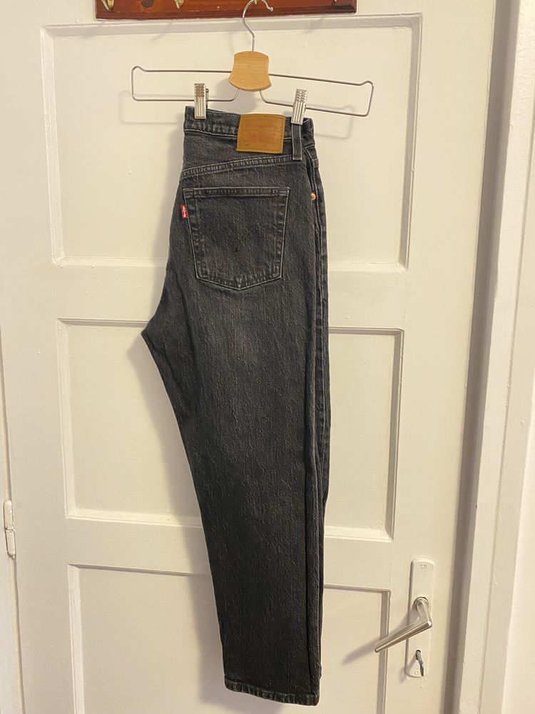 Blugi Levi’s 501 Crop gri inchis