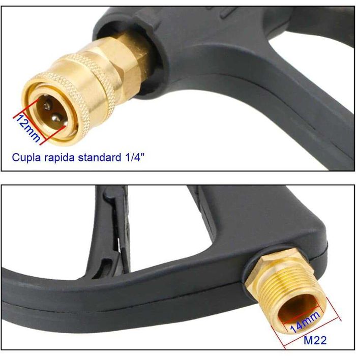 Set pistol si lance spumare pentru aparate de spalat cu presiune