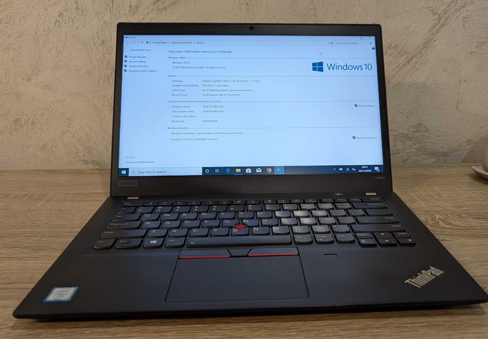 Laptop Lenovo T490s i7 cu touchscreen