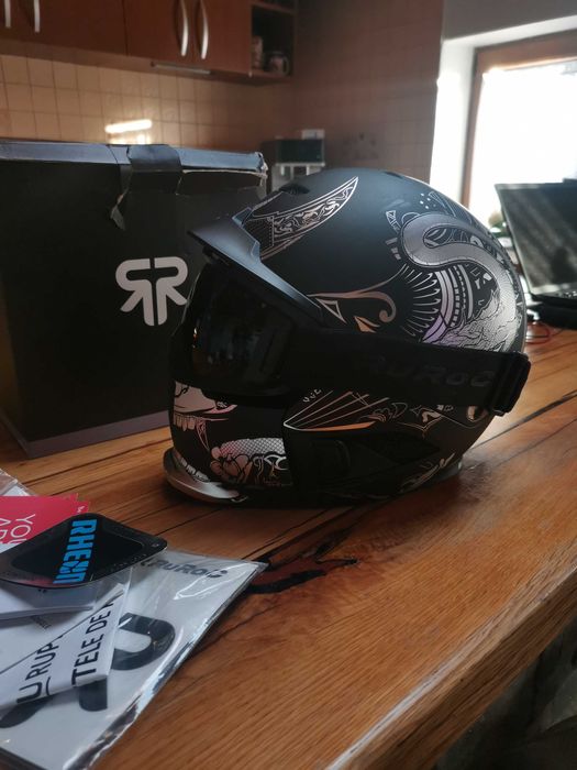 Vând Casca Ski Ruroc RG1-DX Platinum Ronin YL/S