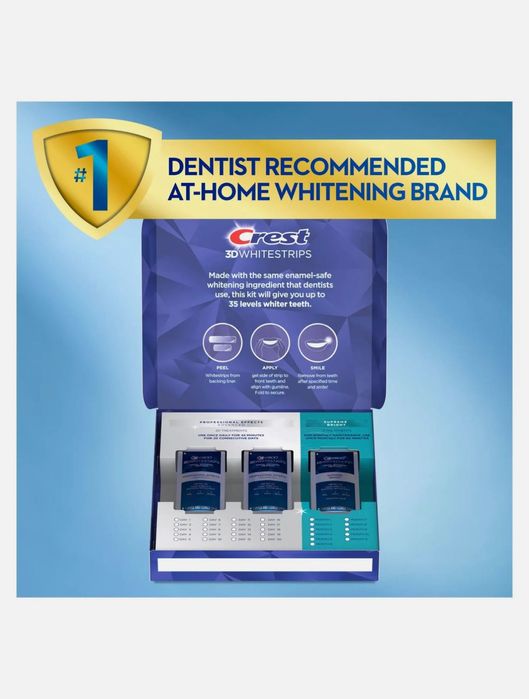 Benzi Plasturi albire dentara CREST Whitestrips Supreme Professional