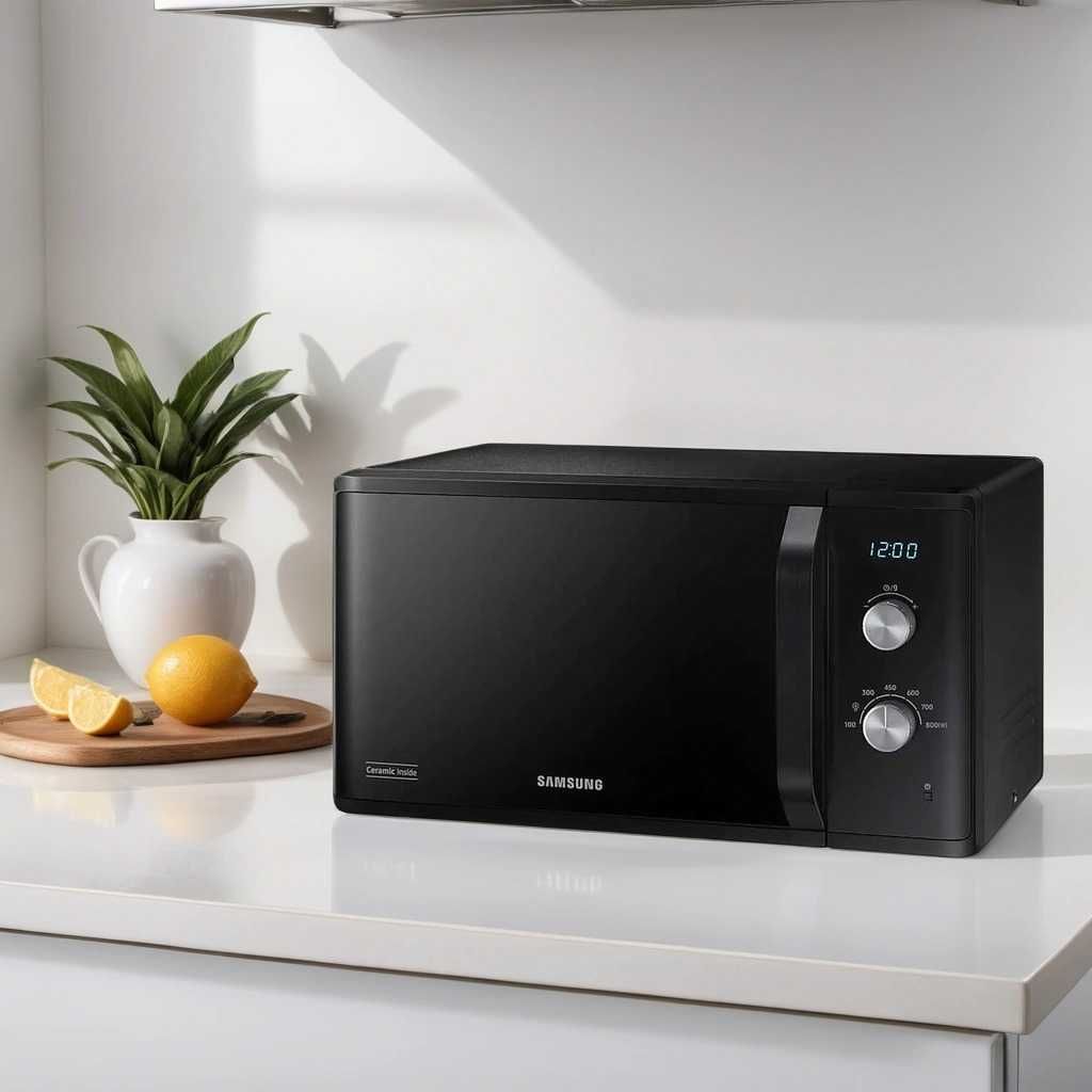 Микроволновая печь Samsung (23L)  Ceramic Inside Model: MS23K3614AK/UZ