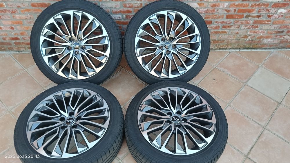 Jante bicolor originale audi A6 C8, 2023,  Bridgestone 245 45 R19