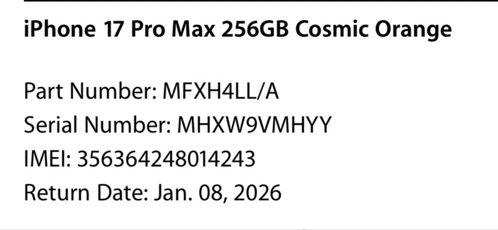 Iphone 17 PPRO MAX - doar predare personala in Bucuresti