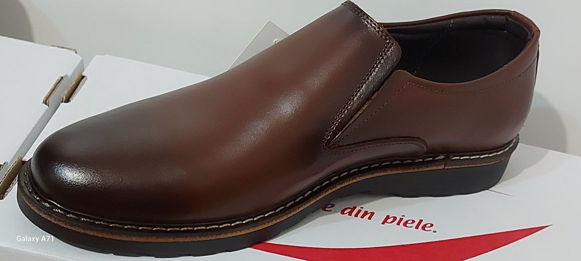 Pantofi bărbați model  : CORSA  piele naturala 100% interior exterior