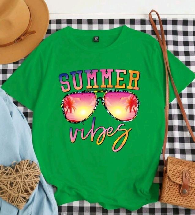 Дамска лятни рокля и клин, тениски