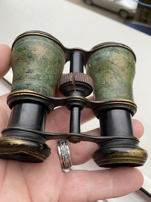 Binoclu vechi WWI rezolutie cam 6x40, alama din anii 1910- 1925