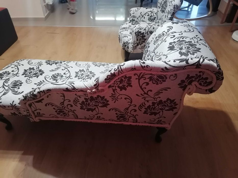 Ретро диван  - лежанка и фотьойл