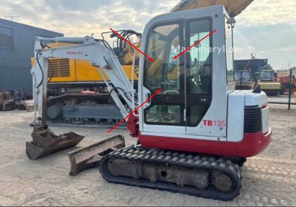 Parbriz/Geam/Luneta pt Takeuchi TB125,TB135,TB145,TB175