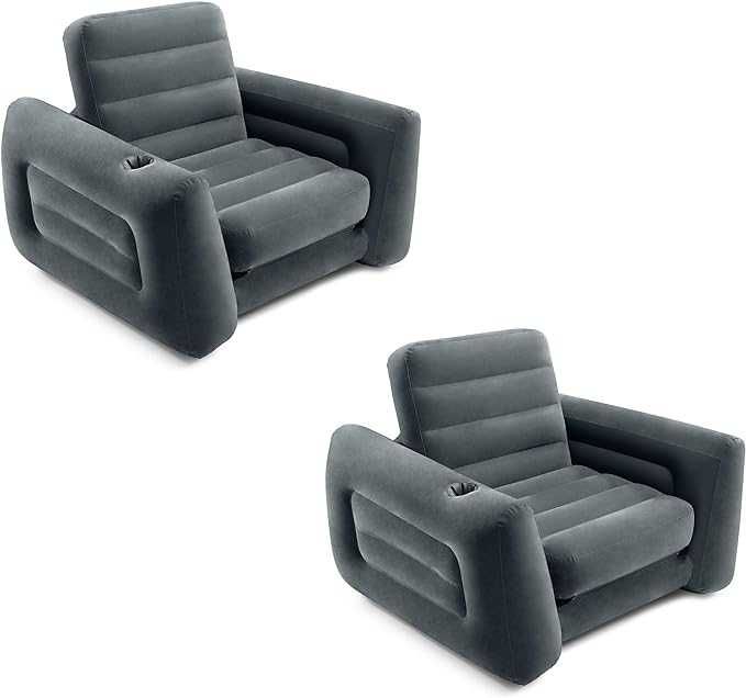 Intex Pull-Out Chair (66551), 224х117 см, серый