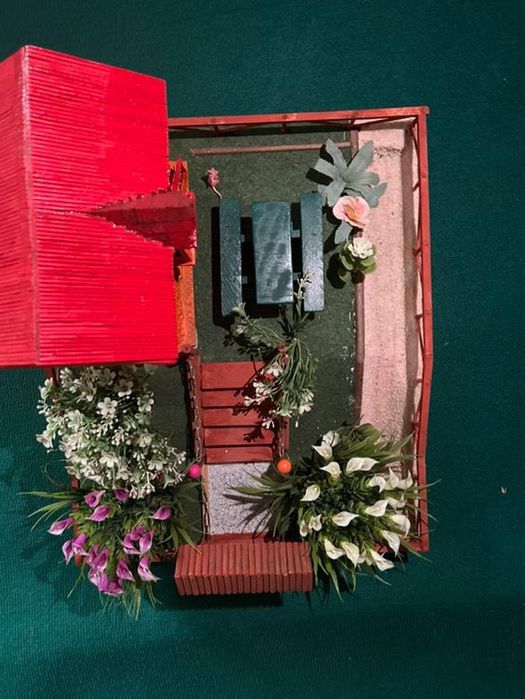 Mini-căsuță cu grădină