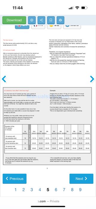 Lampa Philips bronzare faciala