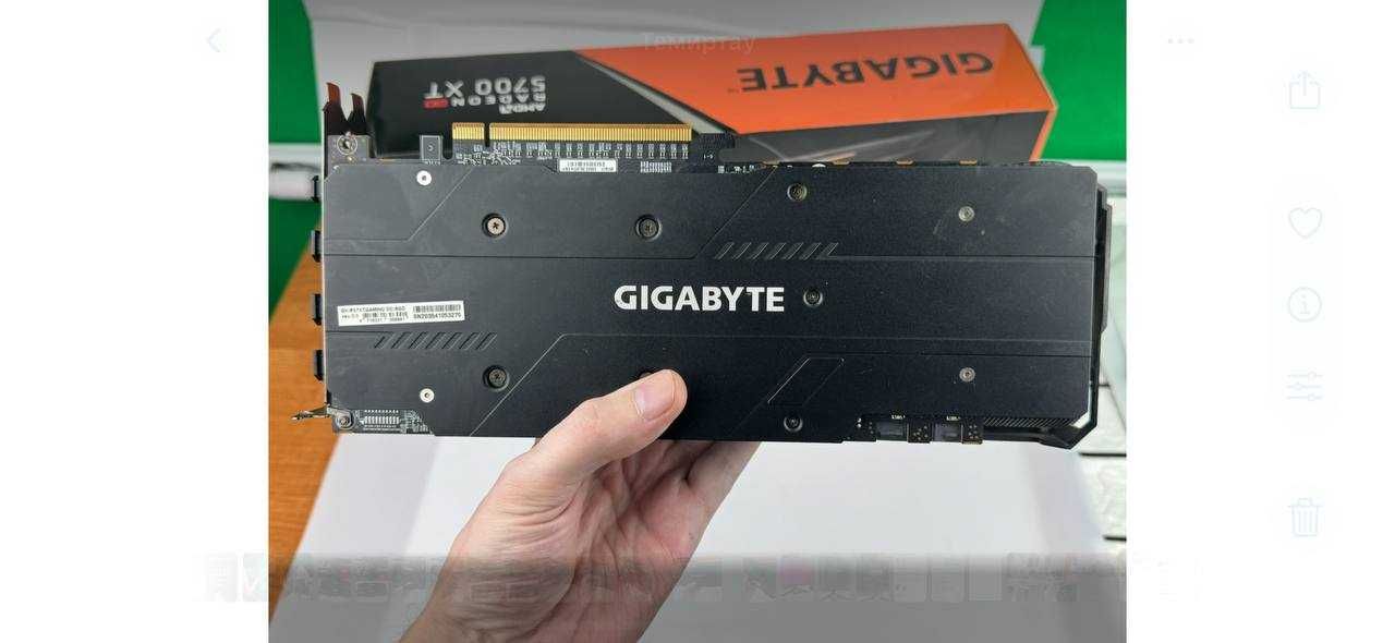 Видеокарты Gigabyte RX 5700XT 8Gb / Рассрочка, Kaspi Red