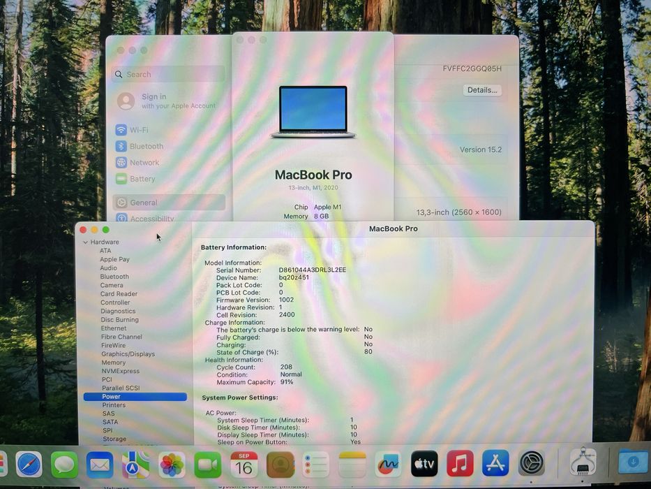 Като Нов MacBook Pro 13” m1 512GB 8GB RAM
