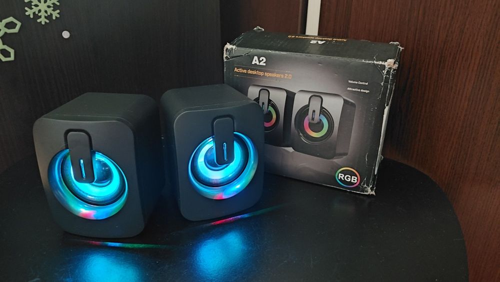 Boxe PC / Jack / USB RGB speaker 2.0
