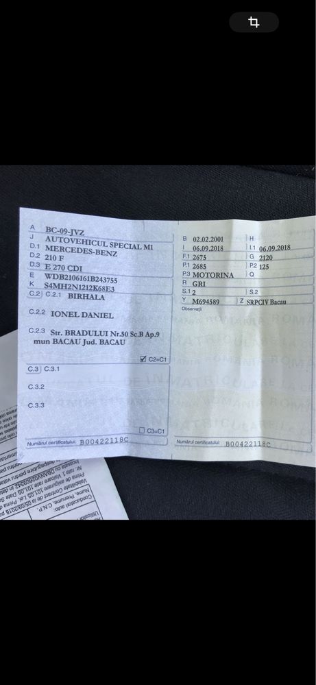 Dric Mercedes W 210,E Class,106,000 KM Reali