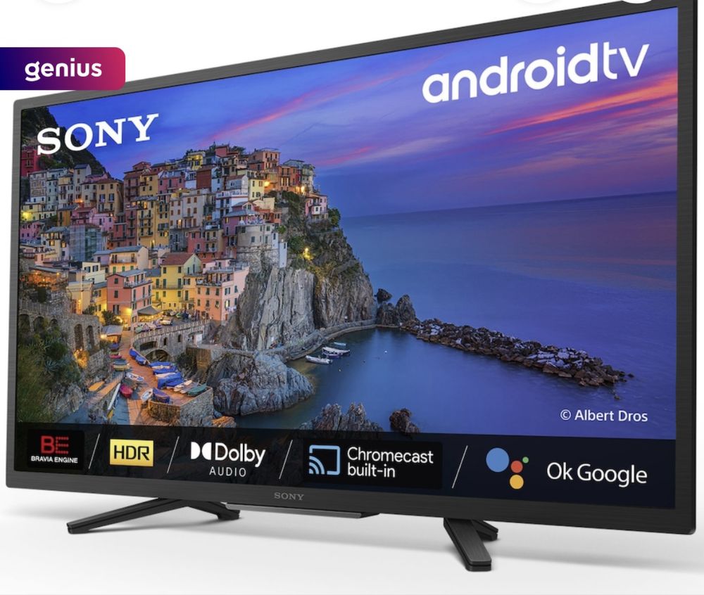 Телевизор Sony 32W800, 32" (80.1 см), Smart Android, HD, LED, Клас F