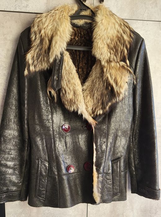 Дубленка теплая б/у