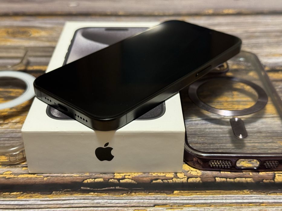 iPhone 15 Pro Black Titanium 128GB – full box, ca nou