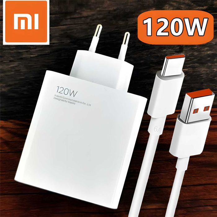 Original Xiaomi 120W HyperCharge | Turbo Zaryadnik | 6A Kabel