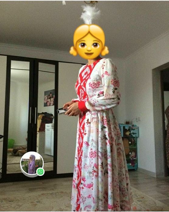 Қазақша стильдегі көйлек.