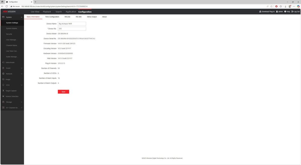 Hikvision DS-9664NI-I8 (64 канал) + 48ТВ HDD в подарок