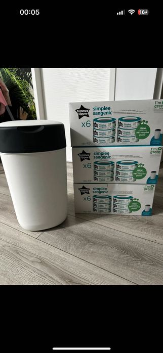 Coș de gunoi pamperși+18 rezerve