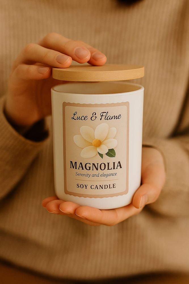 Lumânare parfumată naturală – cadou decorativ