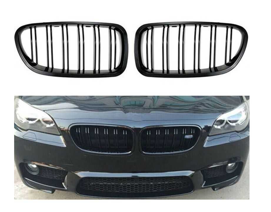 Grile Nari Duble M Design BMW Seria 7 F01 F02 Negru Lucios