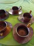 Cești cafea/ceai ,din cupru.  Mini ceaun din cupru