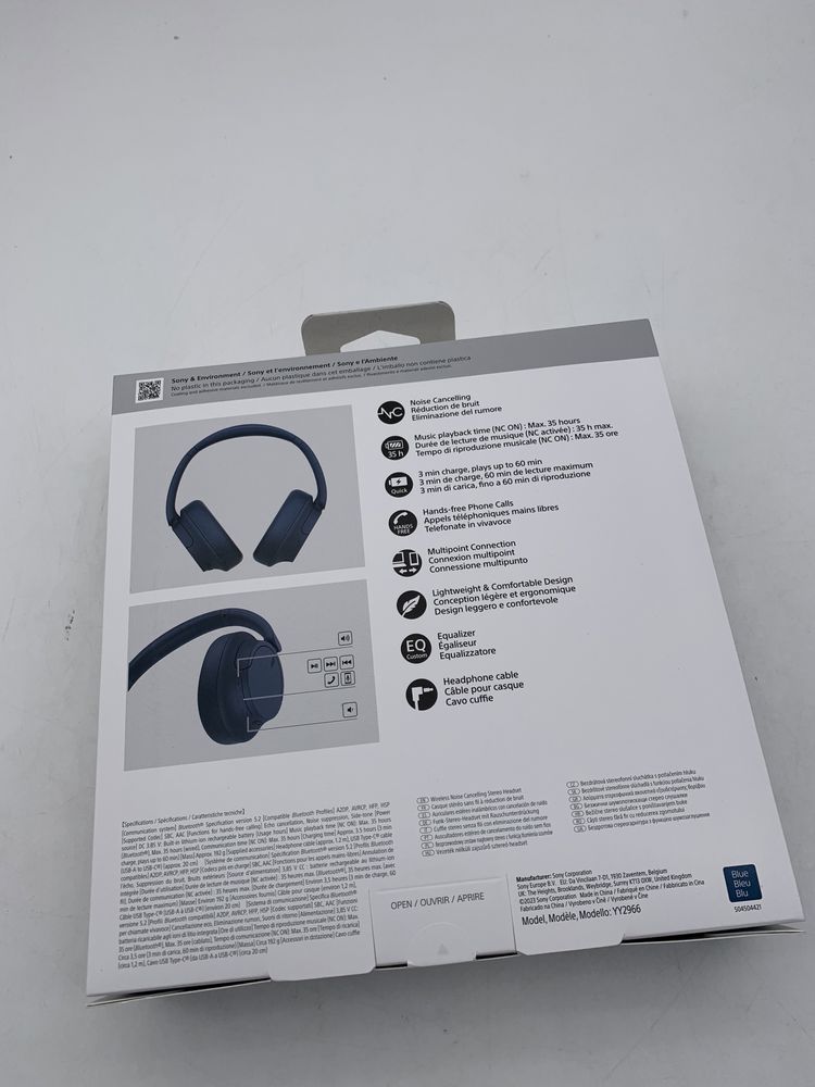 Sony WH-CH720NL, Noise Cancelling, sigilate, transport inclus