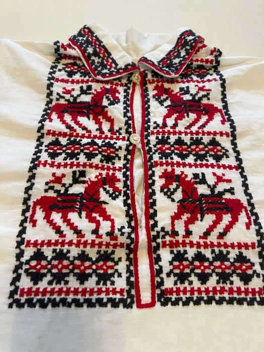 Автентична мъжка риза към народна носия