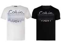Мъжка тениска Calvin Klein бели черни M L XL XXL