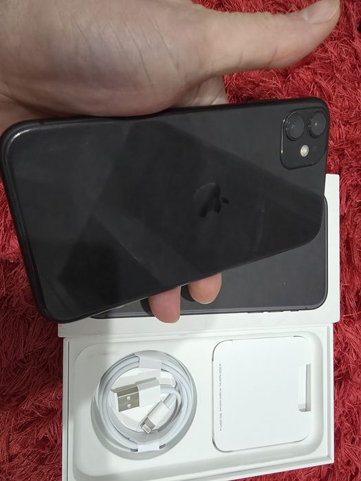 -Iphone 11, Black, 64Gb, 4Ram, bat: 87%, Black, impecabil, stare foart