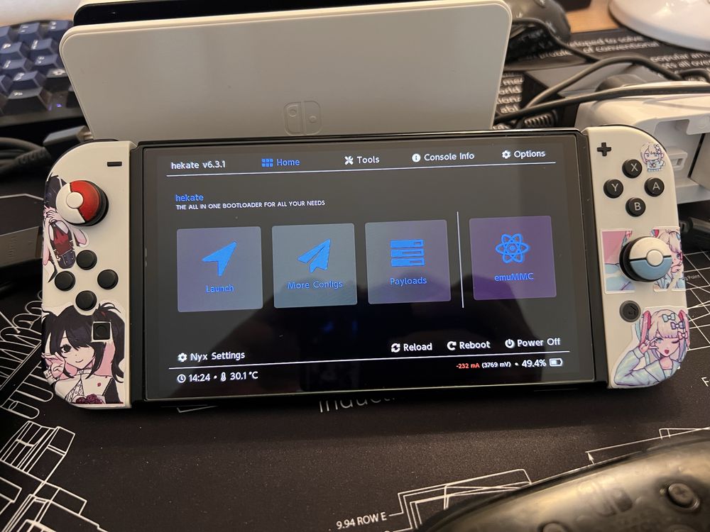 Прошитый Nintendo Switch OLED 256gb + Pro controller