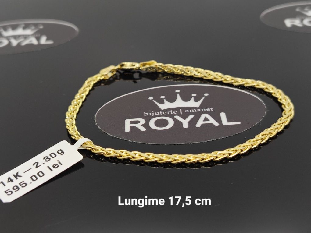 Bijuteria Royal: Brățară aur 14k/2.30 gr