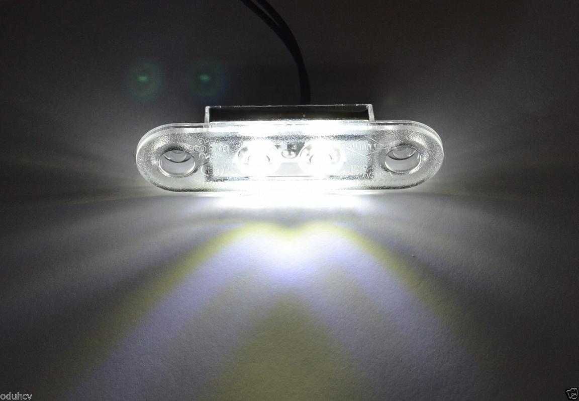 1 бр. LED ЛЕД габарити флаш с 2 SMD диода за ролбар бели , Полша