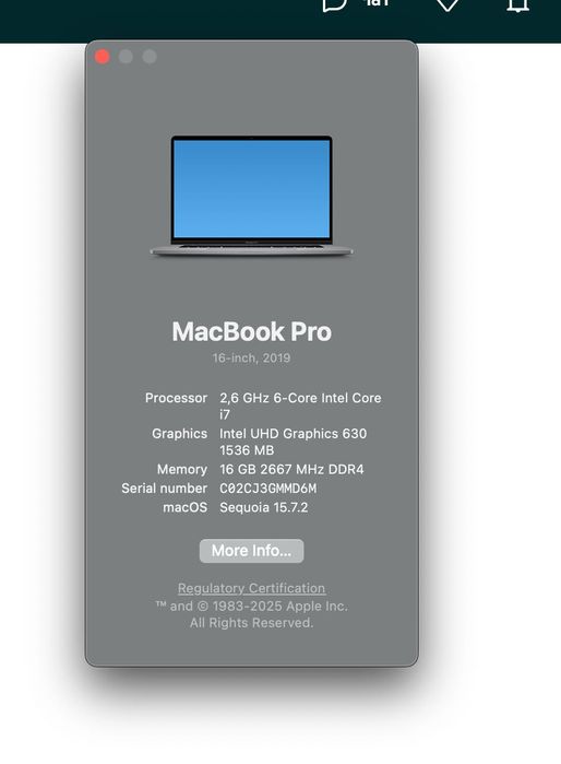 MacBook Pro 16,1 inch 2019 touchpad  Като Нов!