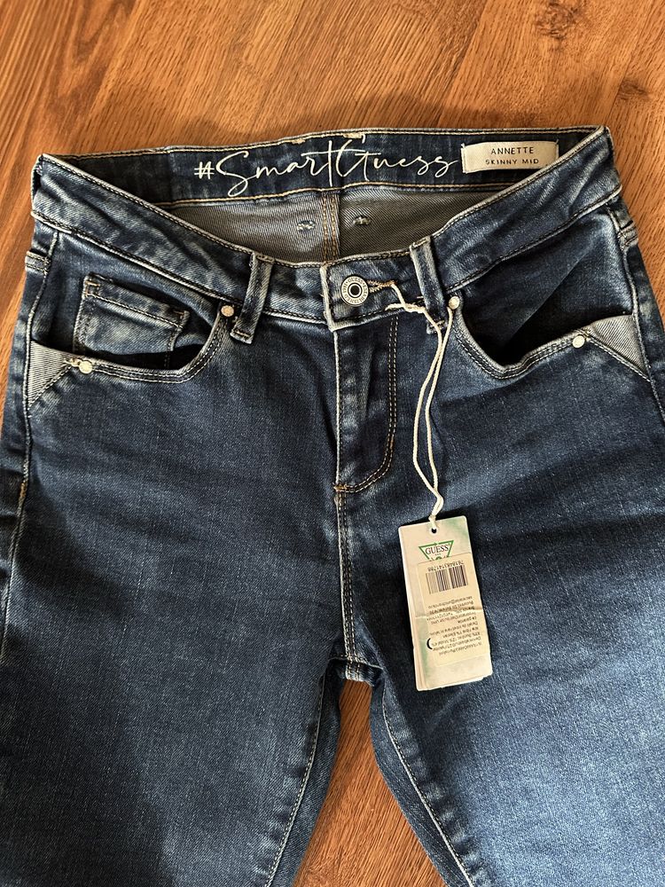 Blugi Guess dama skinny albastri