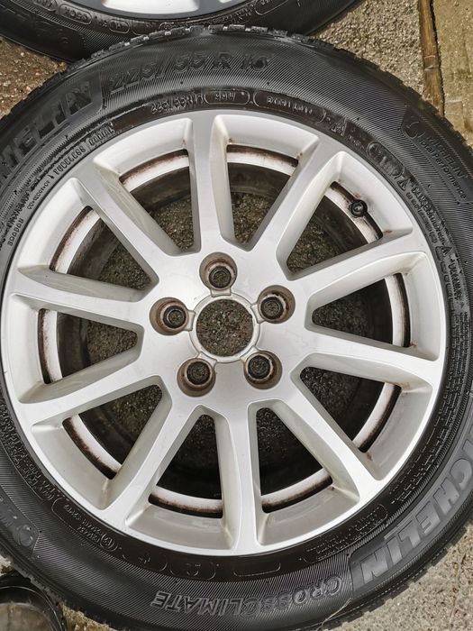 Jante roti 225 55 16 iarna Michelin M+S Audi B8.5 B8