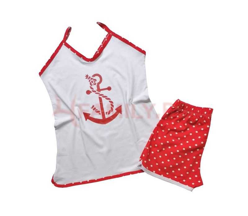 Дамски пижами потник, S, M, L