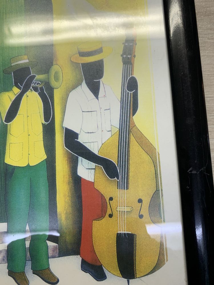 Vînd tablou reprezentând cântăreți cubanezi