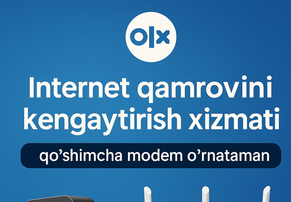 Internet qamrovini kengaytirish va kompyuterlarga tarmoq sozlash