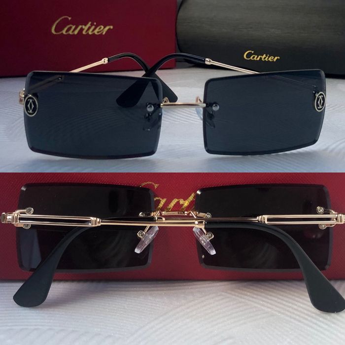 Мъжки слънчеви очила правоъгълни 3 цвята черни кафяви сини